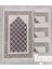 Çiçekli Çokgen Motif Akrilik Polyester Kadife Desenli Namazlık Seccade (110X70)CM 700 gr 1