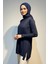 Aksesuar Detaylı Fitilli Triko Tunik 35041 Lacivert 5