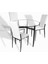 Venedik Cam - Gözde Esb Midi Masa Takımı -Beyaz Deri 1