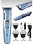 Şarjlı Mavi Saç ve Sakal Tıraş Makinesi Profesyonel Kullanım 1