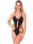 Siyah Lcralı Tül Bodysuit - 931 1