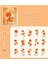 O10-15 Adet Çiçek Pet Sticker - Renk : Turuncu 4