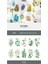 O10-FIRSAT Ürün 20 Adet Çiçek Pet Sticker - Numara : 1 2