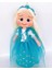 El Yapımı Yaldızlı Mavi Elsa Bebek 3