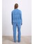 Uzun Kollu Fermuarlı Kadife Sweatshirt ve Pantolon Pijama Takımı 3