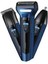 Mavi Şarjlı Üç Başlıklı Kuru Tıraş Makinesi, Saç ve Sakal Için 1
