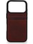 Retro Kartlıklı Premium Deri Kılıf iPhone 17 Pro Max Rustik Bordo 2