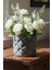 Kapitone Tasarımlı Modern Dekoratif Saksı Vazo Gri (12X13.5CM) 1