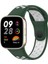 Xiaomi Redmi Watch 3 Spor Delikli Kordon - Haki Yeşil-Beyaz 1