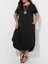 Kadın Kısa Kollu Bisiklet Yaka Cepli Salaş Viskon Elbise 5