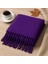 Yumuşak Dokulu Mor Kadın Şal Atkı 1