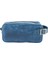 Isme Özel Dopp Kit Kişisel Bakım ve Seyahat Çantası - %100 Rainbow Deri - AC14004 - Saks Mavisi 3