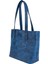 Isme Özel Tote Bag El Omuz Çantası - %100 Rainbow Deri - AC03003 - Saks Mavisi 6
