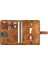 Isme Özel Çıtçıtlı Fonksiyonlu Macbook Organizer - %100 Rainbow Deri - ET02001 - Camel 1