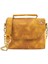Isme Özel Çıtçıtlı Zincirli Küçük Boy El Omuz Çantası - %100 Deri - AC03001 - Hardal Sarısı 2