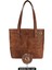 Isme Özel Tote Bag El Omuz Çantası - %100 Rainbow Deri - AC03003 - Kahverengi 1