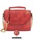 Isme Özel Çıtçıtlı Zincirli Küçük Boy El Omuz Çantası - %100 Deri - AC03001 - Kırmızı 1