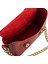 Isme Özel Çıtçıtlı Zincirli Küçük Boy El Omuz Çantası - %100 Deri - AC03001 - Kırmızı 5