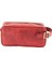 Isme Özel Dopp Kit Kişisel Bakım ve Seyahat Çantası - %100 Rainbow Deri - AC14004 - Kırmızı 3