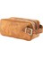 Isme Özel Dopp Kit Kişisel Bakım ve Seyahat Çantası - %100 Rainbow Deri - AC14004 - Camel 4