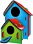 Bfs Nessiworld 5269 Kumtoys Boyanabilir 3'lü Kuş Evi - Bird House 5