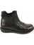 28553-G Kadın Siyah Deri Comfort Bot 2