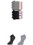 Siyah ve Gri Kadın Bilek Çorap 6 Çift 1