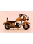Vintage Retro Dekoratif Ahşap Motorsiklet 20 cm 1