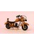 Vintage Retro Dekoratif Ahşap Motorsiklet 20 cm 3