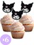 6 Adet Kuromi Temalı Cupcake Süsü (Doğum Günü) - Kaliteli Malzeme 1