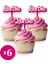 6 Adet Barbie Temalı Cupcake Süsü (Doğum Günü) - Kaliteli Malzeme 1