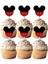 6 Adet Mickey Mouse Temalı Cupcake Süsü (Doğum Günü) - Kaliteli Malzeme 3
