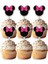 6 Adet Minnie Mouse Cupcake Süsü (Doğum Günü) - Kaliteli Malzeme 3