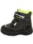 6047 Gore-Tex Unisex Çocuk Kar Botu Siyah Neon Yeşil 2