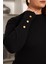 Kol Drop Detaylı Büyük Beden Triko 5