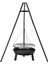 Ateş Çukurlu Mangal Tripod Izgara Ayarlanabilir Zincirli Mangal 3