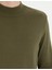 Erkek Koyu Haki Slim Fit Yarım Balıkçı Yaka Basic Triko Kazak 50276161-VR111 7