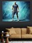 Mavi Işıklı Fonda Erkek Tenisçi Figürü Dekoratif Kanvas - Mdf Ahşap Tablo 4