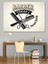 Berber Tarağı ve Makaslı Vintage Amblemli Afiş Dekoratif Kanvas - Mdf Ahşap Tablo 3
