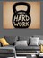 Halter "hard Work" Yazısı Dekoratif Kanvas - Mdf Ahşap Tablo 2