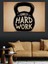 Halter "hard Work" Yazısı Dekoratif Kanvas - Mdf Ahşap Tablo 3