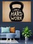 Halter "hard Work" Yazısı Dekoratif Kanvas - Mdf Ahşap Tablo 4