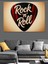 "rock'n Roll" Pena ve Yazı Dekoratif Kanvas - Mdf Ahşap Tablo 3