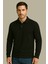 Regular Fit %100 Pamuk Polo Yaka Uzun Kollu Basic T-Shirt 1