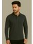 Regular Fit %100 Pamuk Polo Yaka Uzun Kollu Basic T-Shirt 1