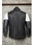 Indiana Hakiki Deri Erkek Biker Motorcu Tarzı Siyah Kot Model Yelek 7
