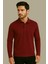 Regular Fit %100 Pamuk Polo Yaka Uzun Kollu Basic T-Shirt 1