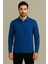 Regular Fit %100 Pamuk Polo Yaka Uzun Kollu Basic T-Shirt 1