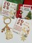 Yılbaşı Figürleri Charm Anahtarlık 1 Adet Kartlı ve Poşetli Christmas Noel Hediyelik 2