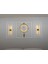 Modern Eskitme/gold Pilli LED Duvar Apliği 66CM 1